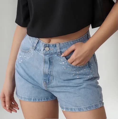 Short de Jean Azul Brillos